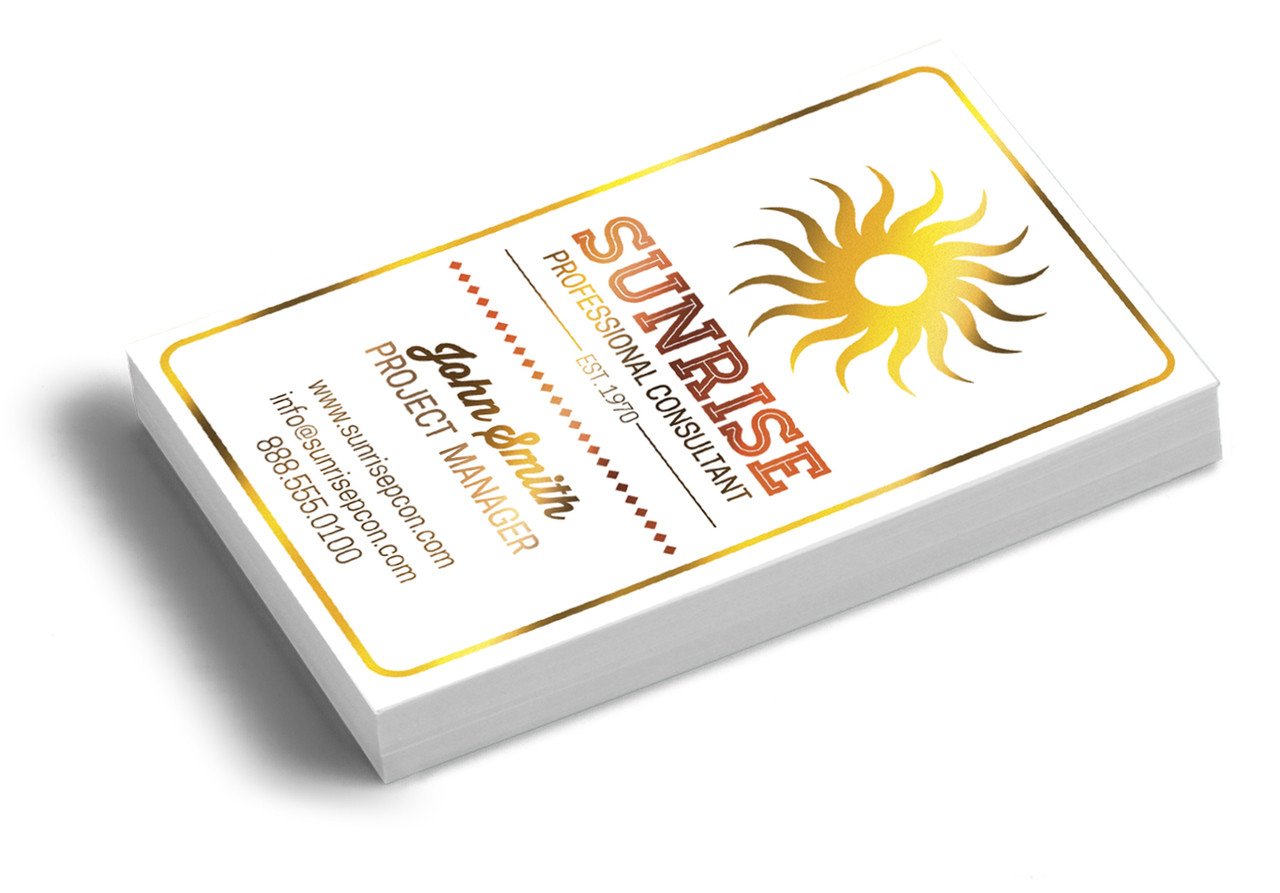 Business Card Akuafoil2" x 3.5"