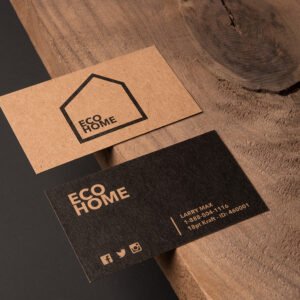 Business Card Kraft White Mask 2" x 3.5"