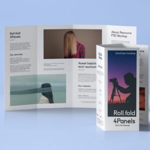 Flyer Roll Fold 80 LB Gloss Book 11" x 17"