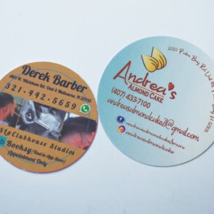 Business Card Circular 2" x 2"