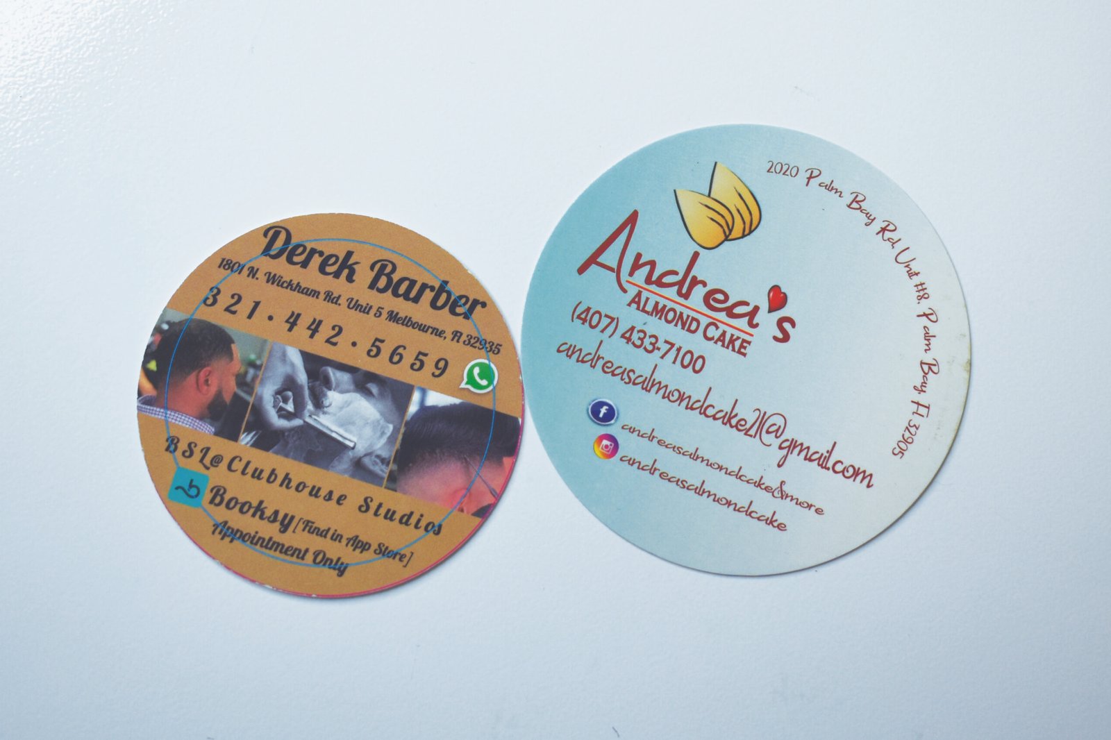 Business Card Circular 2" x 2"